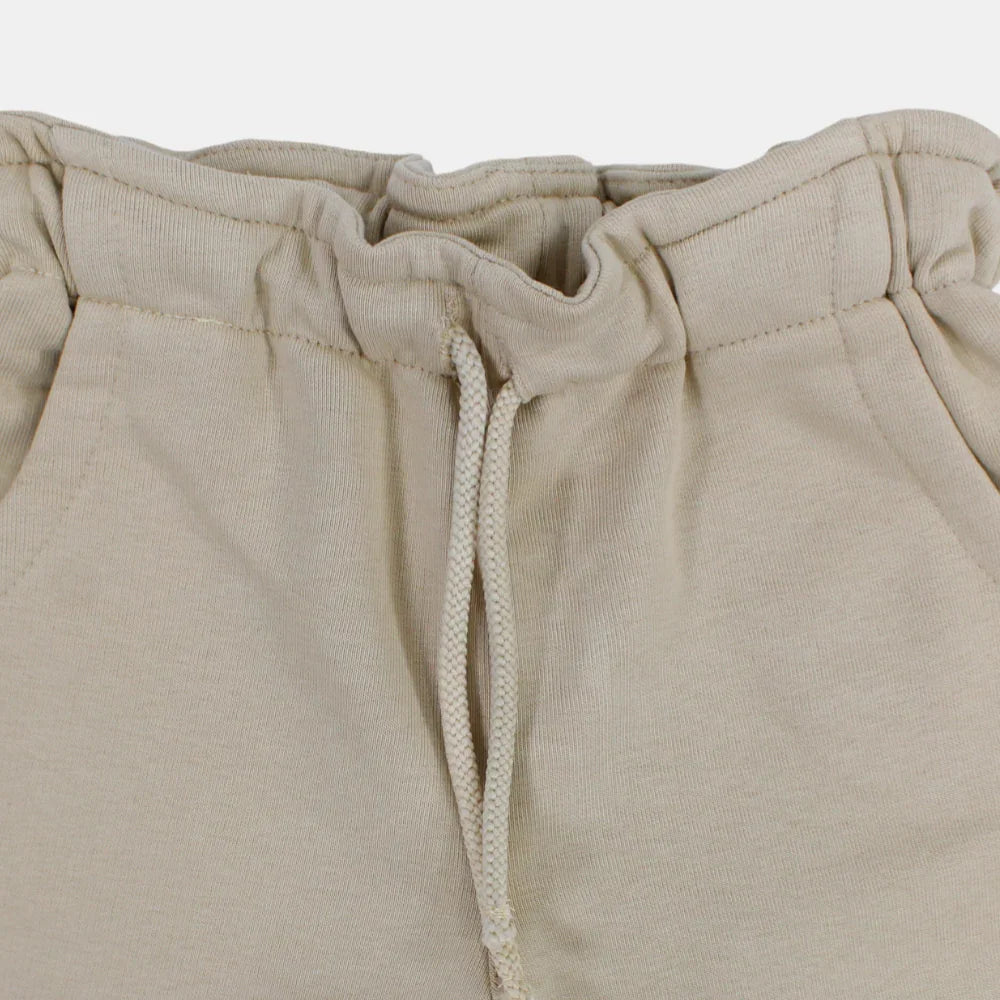 Unisex Cotton Shorts – Beige