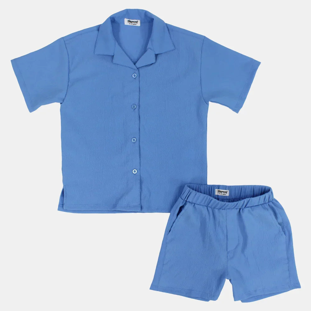 Unisex Babyblue 2-Piece Outfit Set
