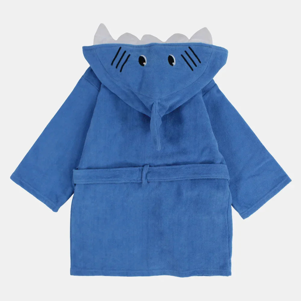 Unisex Kids Swim Robe – Blue Shark