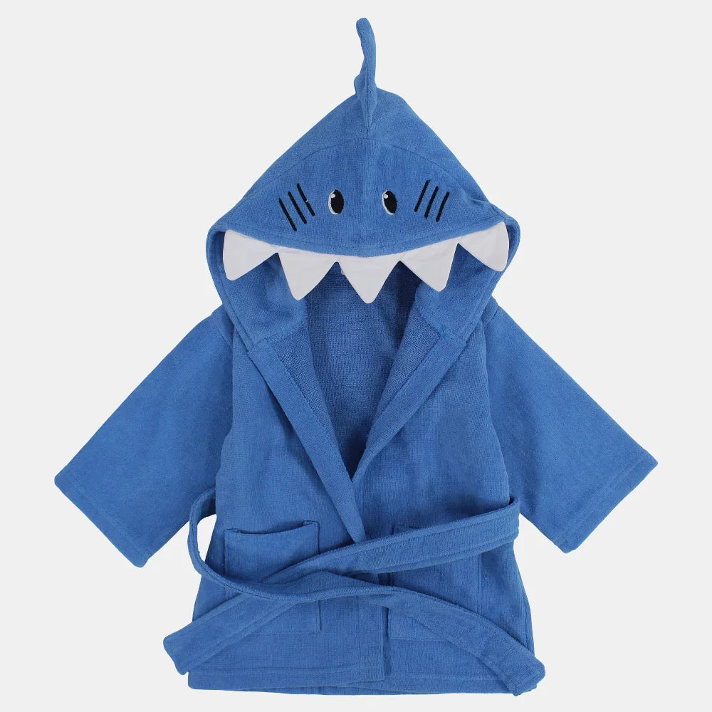 Unisex Baby Swim Robe - Blue Shark - Clothing - Playmore