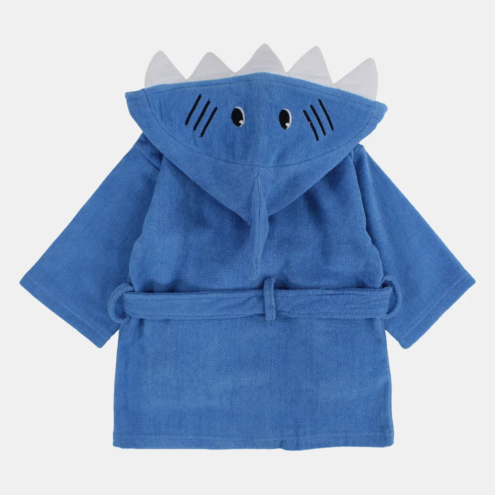 Unisex Baby Swim Robe - Blue Shark