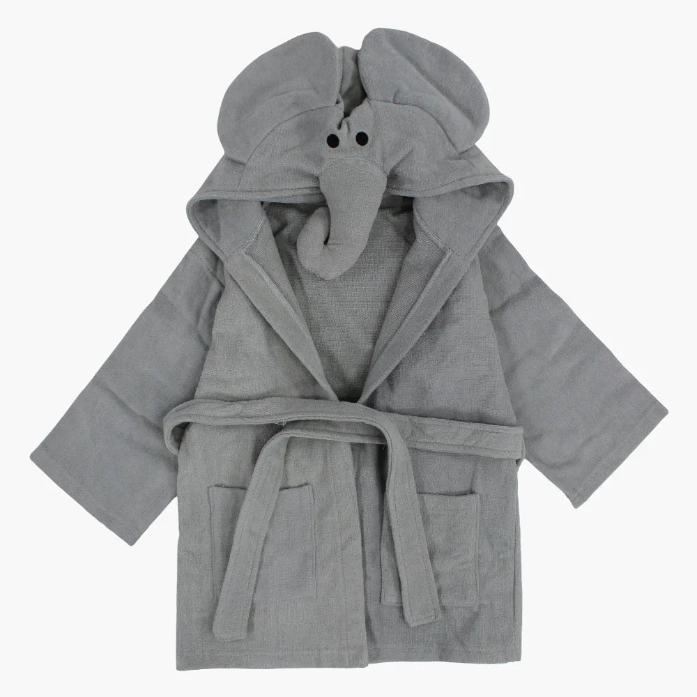 Unisex Swim Robe – Grey Elephant Design