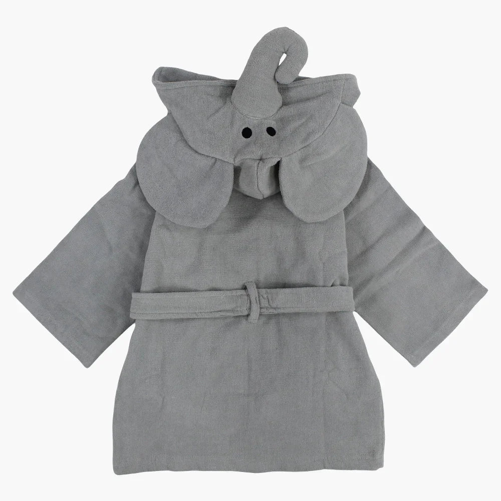 Unisex Swim Robe – Grey Elephant Design