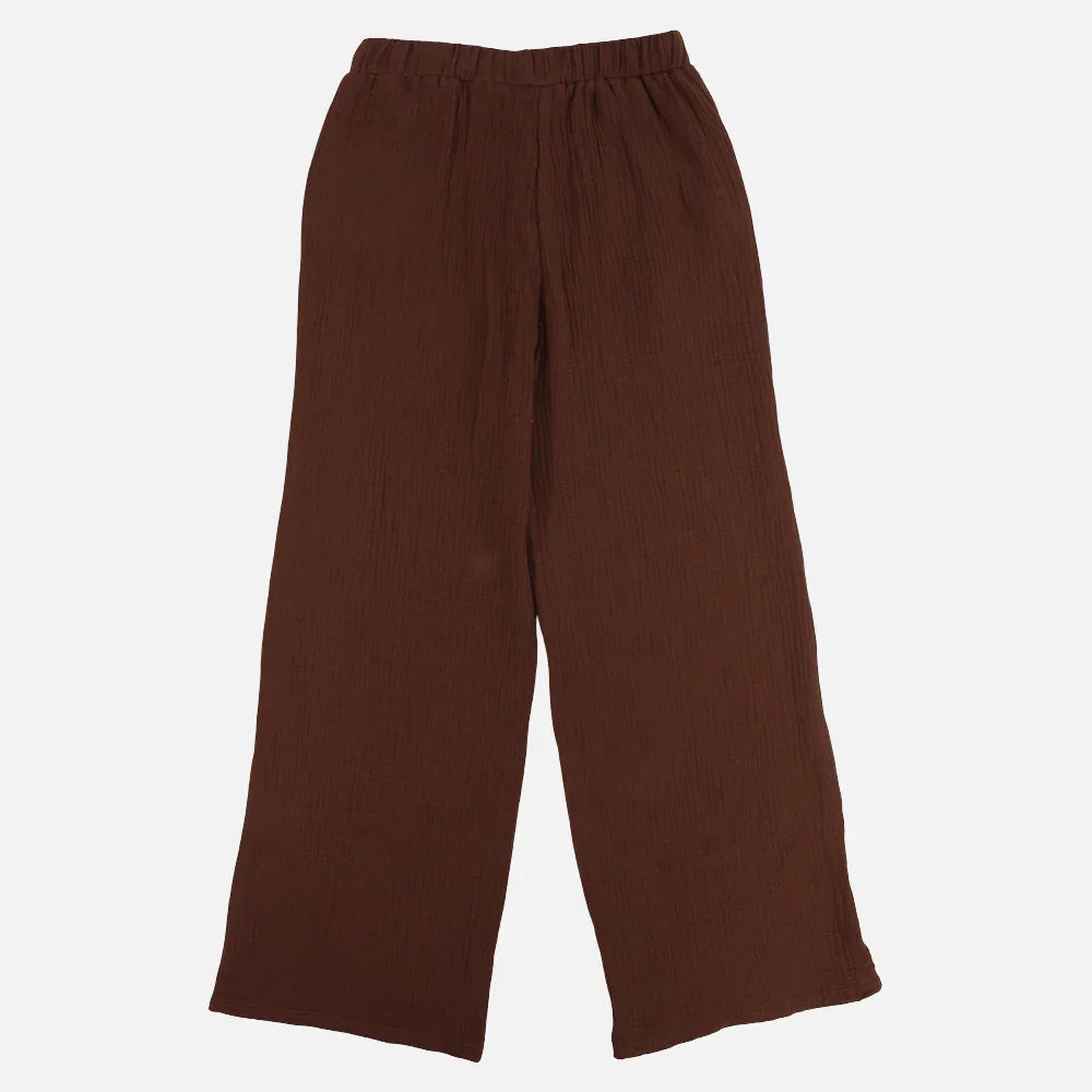 Brown Cotton Pants