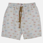 Boys Swimsuit – Off-White with Colorful Suns Print