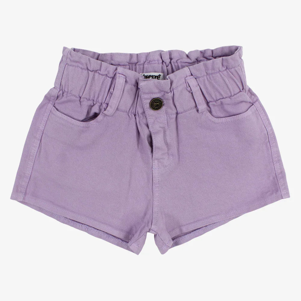 Girls Gabardine Shorts – Purple