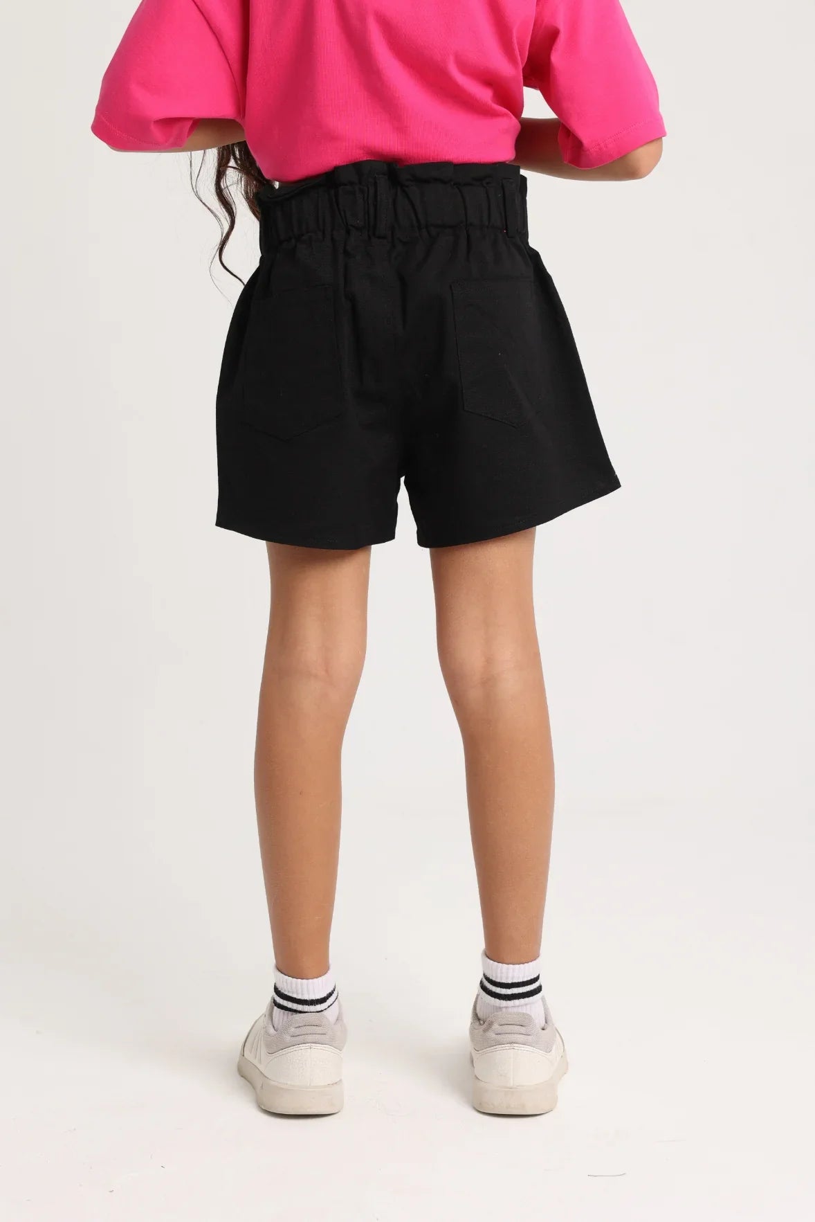 Girls Gabardine Shorts – Black