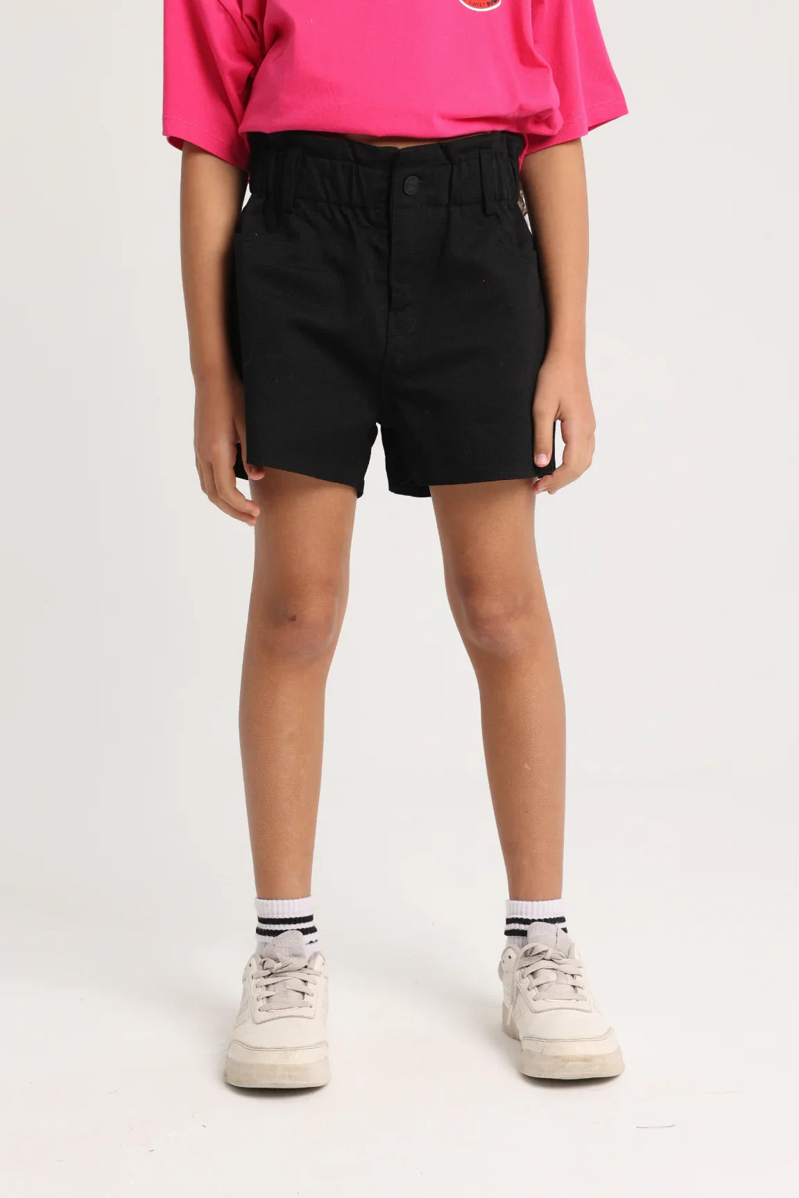 Girls Gabardine Shorts – Black