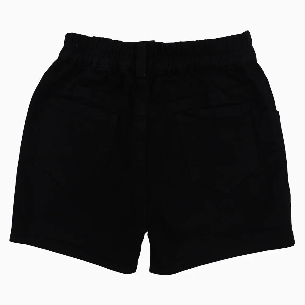 Baby Boys Gabardine Shorts – Black