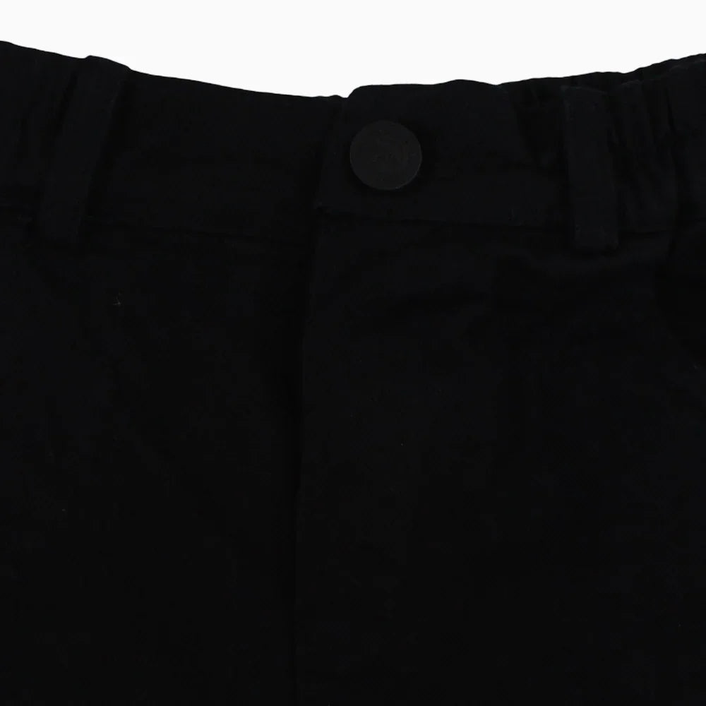 Baby Boys Gabardine Shorts – Black
