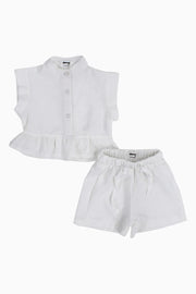 Baby Girls 2-Piece Outfit Set – Off-white