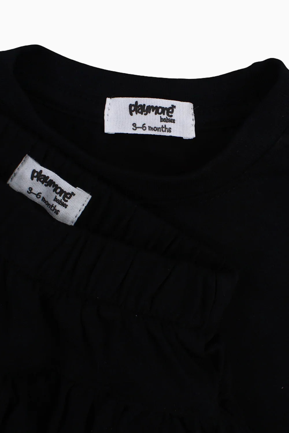 Baby Girls Cotton 2-Piece Outfit Set – Black