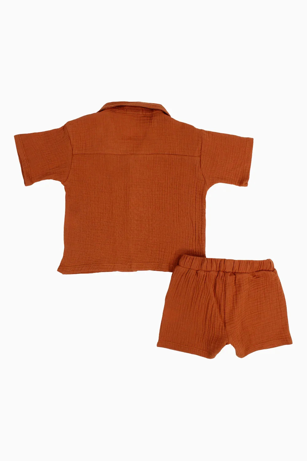 Unisex Baby Cotton 2-Piece Outfit Set – Brick