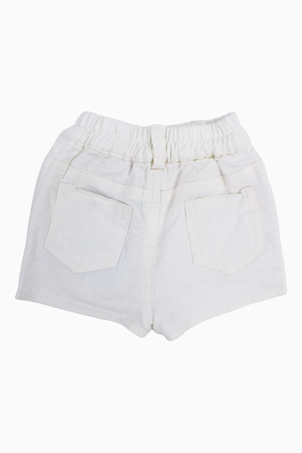 Unisex Baby Gabardine Shorts – Off-white
