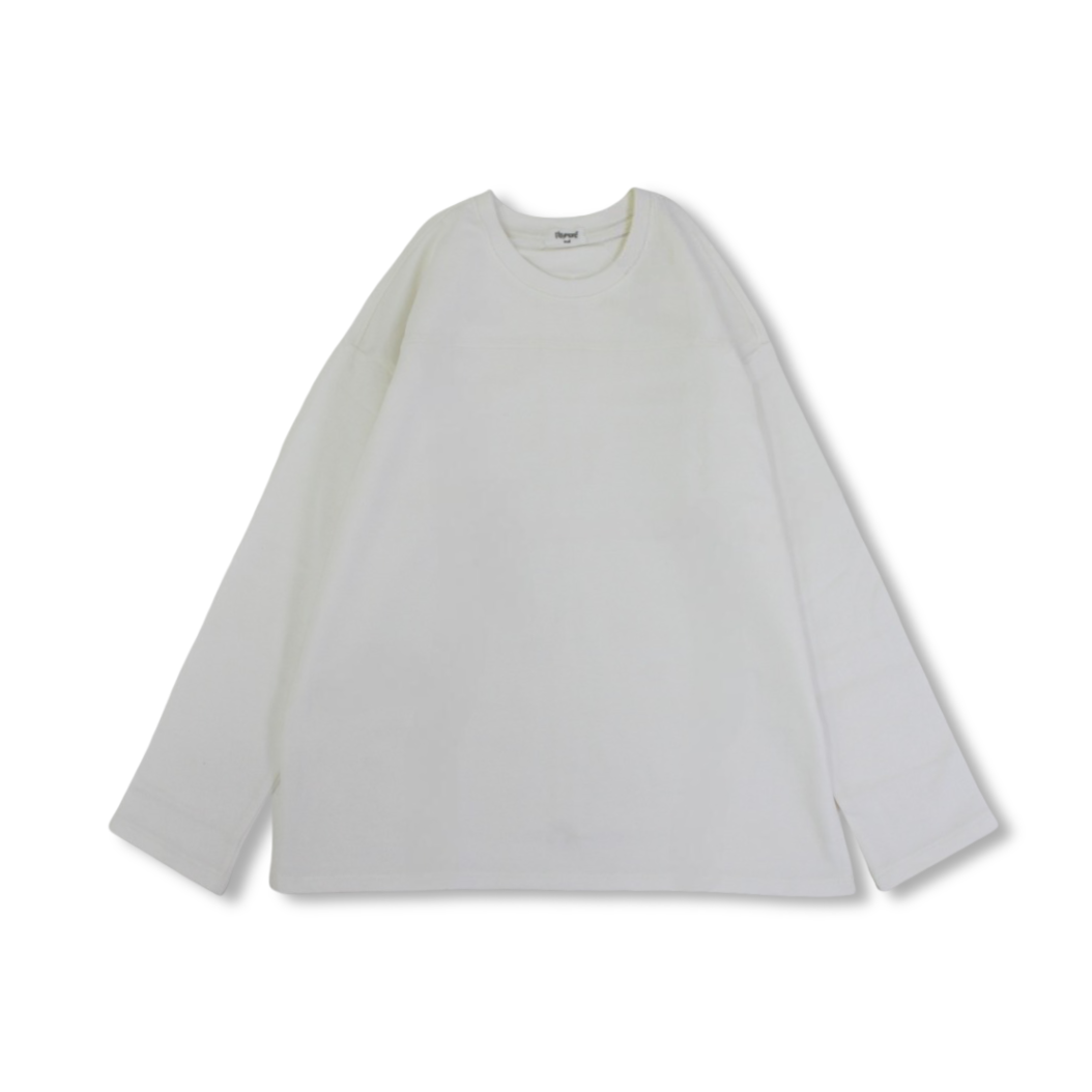Teens Cotton T-Shirt– Off-White with White "Playmore" Design