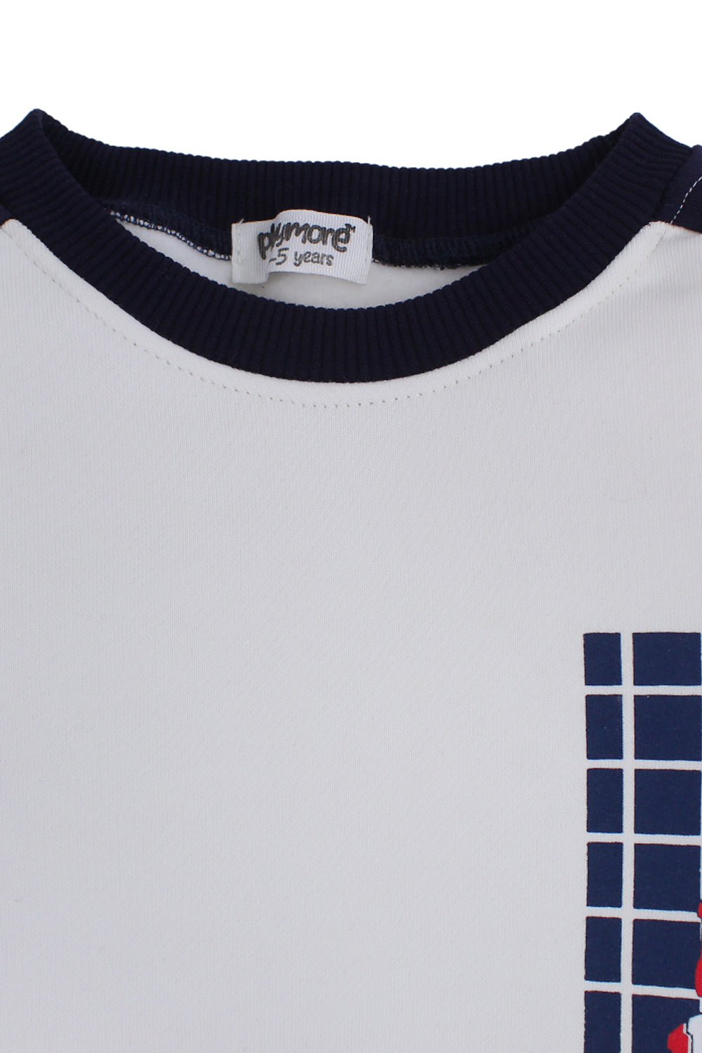 Boys Cotton Sweatshirt – Off-White with "No Bad Days" Print