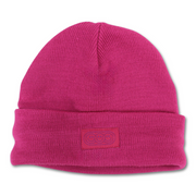 Unisex Wool Ice Cap – Fuchsia with Triple Smiley Joy