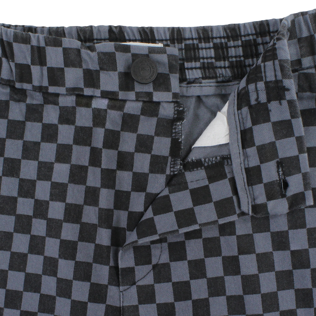 Unisex Gabardine Pants – Grey Checkered