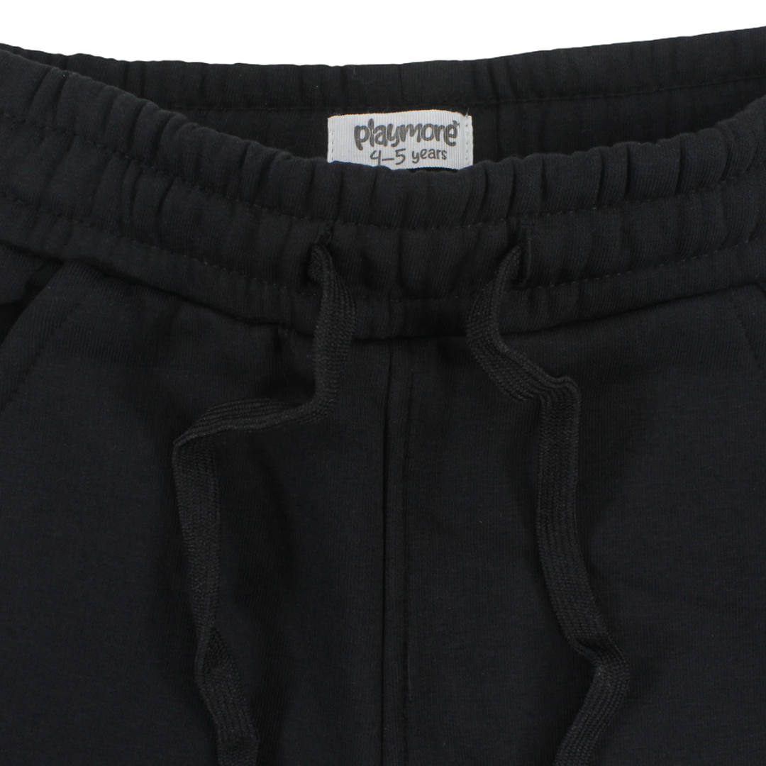 Boys Cotton Sweat Pants – Black