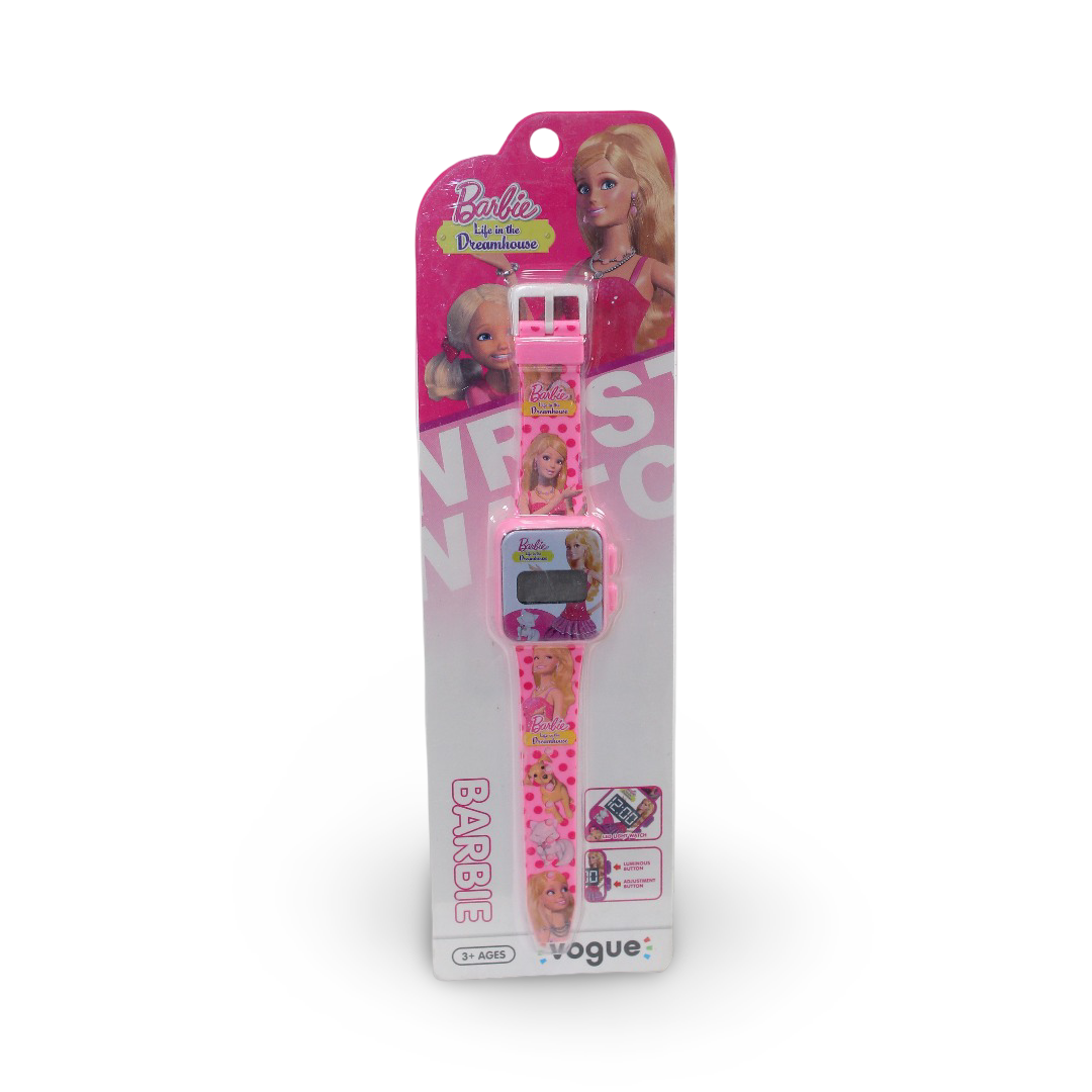 Barbie Learning Watch with LED Square and Plastic Ribbon - Toys - OKO