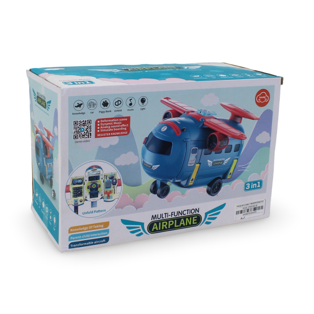 Tuosiqi 3-in-1 Transformable Multi-Function Airplane Toy - Toys - OKO