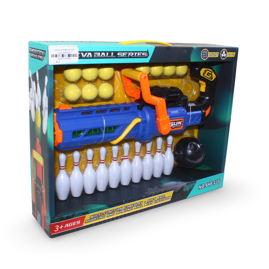 "Eva Ball Series" Multi-Function Shooting and Bowling Set – Blue - Toys - OKO