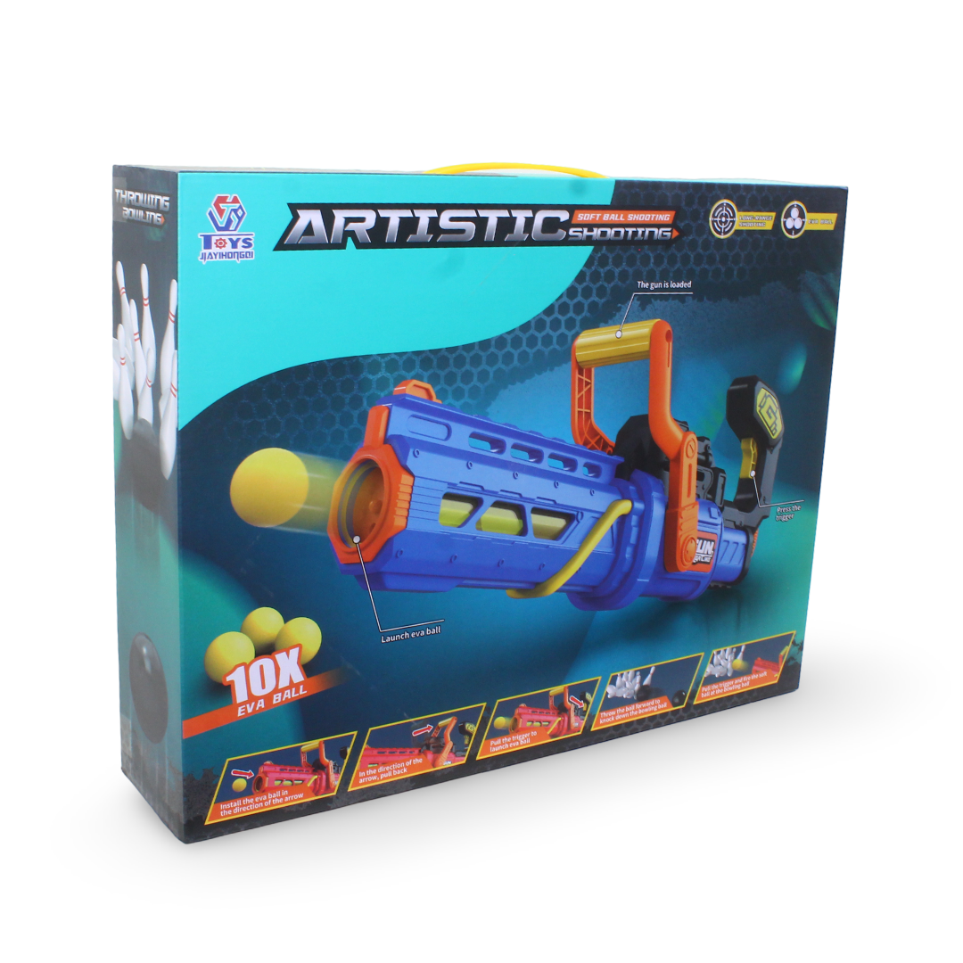 "Eva Ball Series" Multi-Function Shooting and Bowling Set – Blue