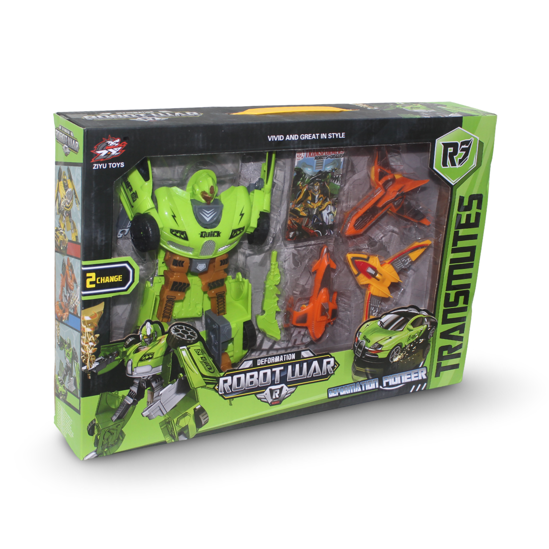 Ziyu Toys "Robot War" Transmutes Toy Set Figure – Green
