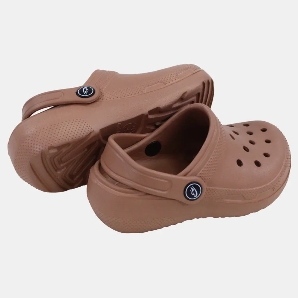 Unisex Kids Rubber CRO – Beige