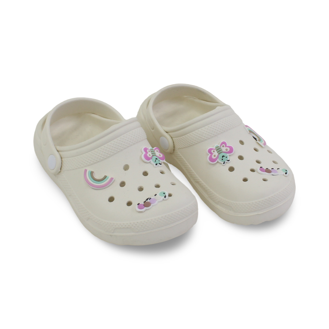 Girls Rubber Crocs – Off-White - Clothing - Egypt Gulf