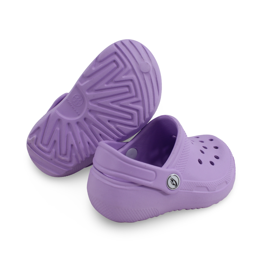 Baby Girls Rubber Crocs – Purple