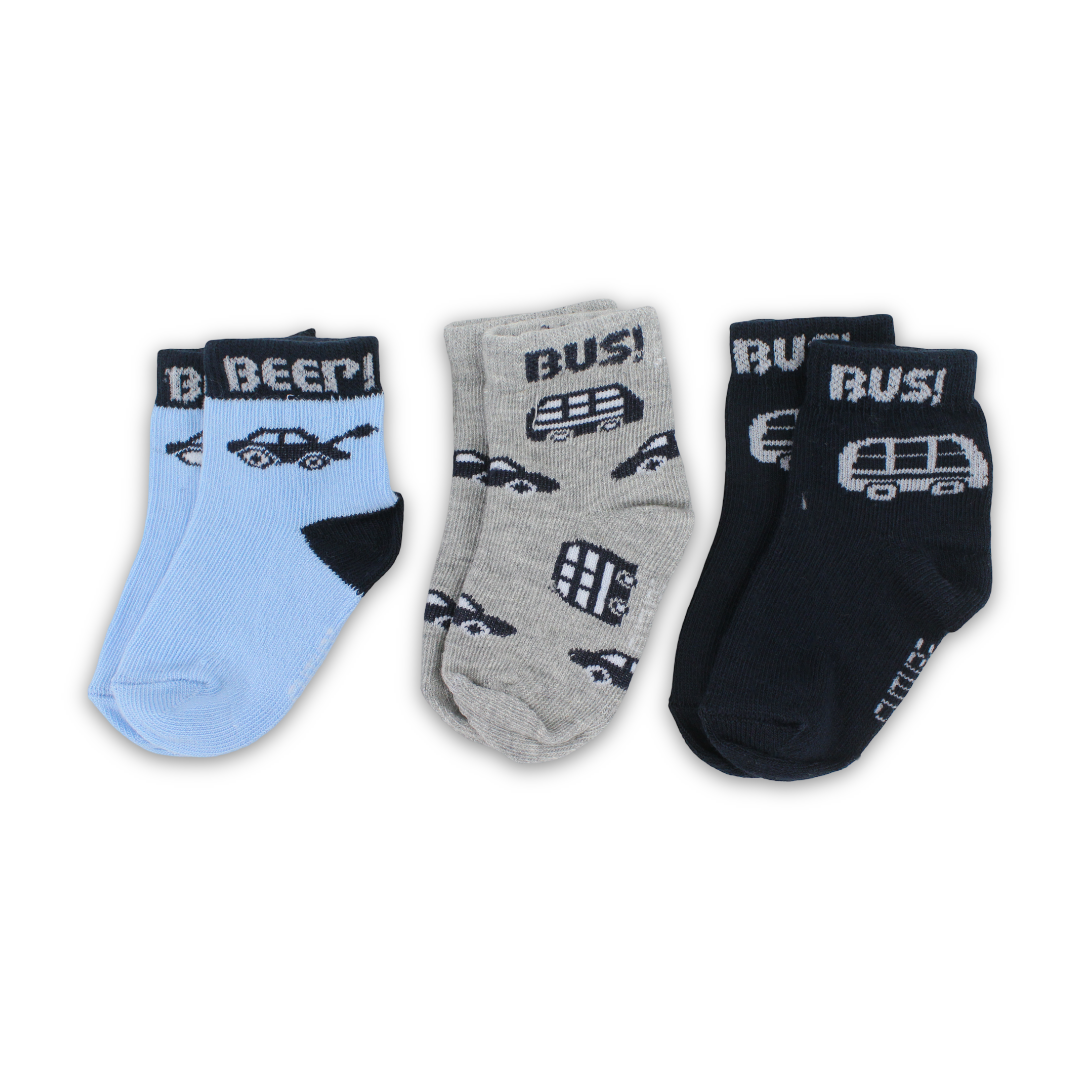 Future Fit Baby Boys Cotton Socks – Pack Of 3