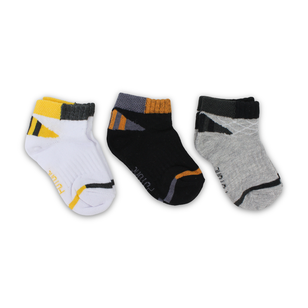 Future Fit Baby Boys Cotton Socks – Pack Of 3 - Clothing