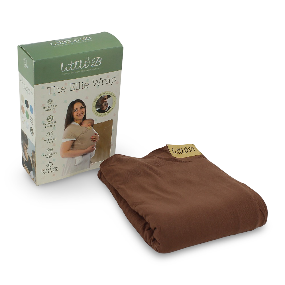 Little B The Ellie Wrap - Coco Brown - Baby Essentials