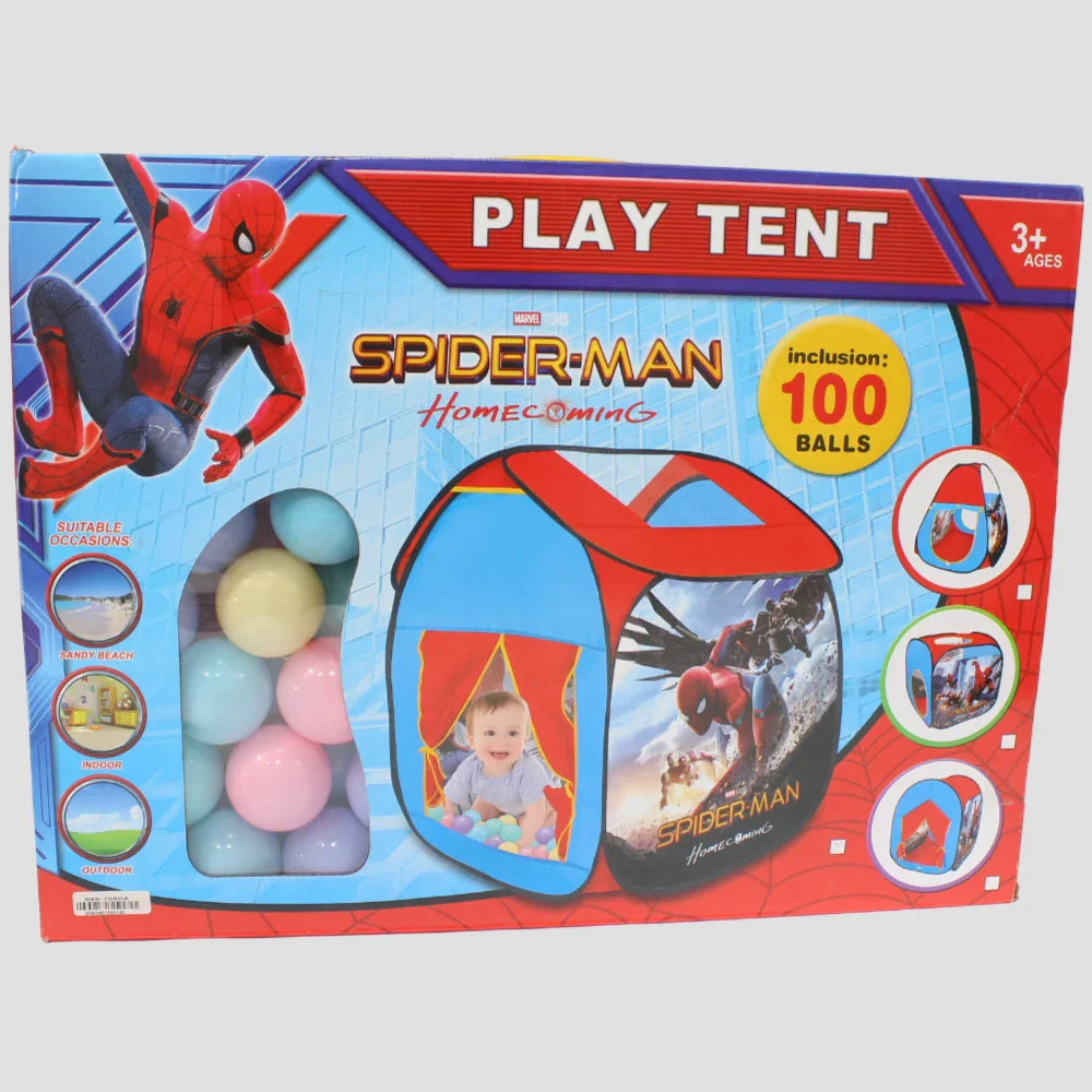 Spiderman Boys' Play Tent with 100 Balls – Fun & Interactive Playtime!