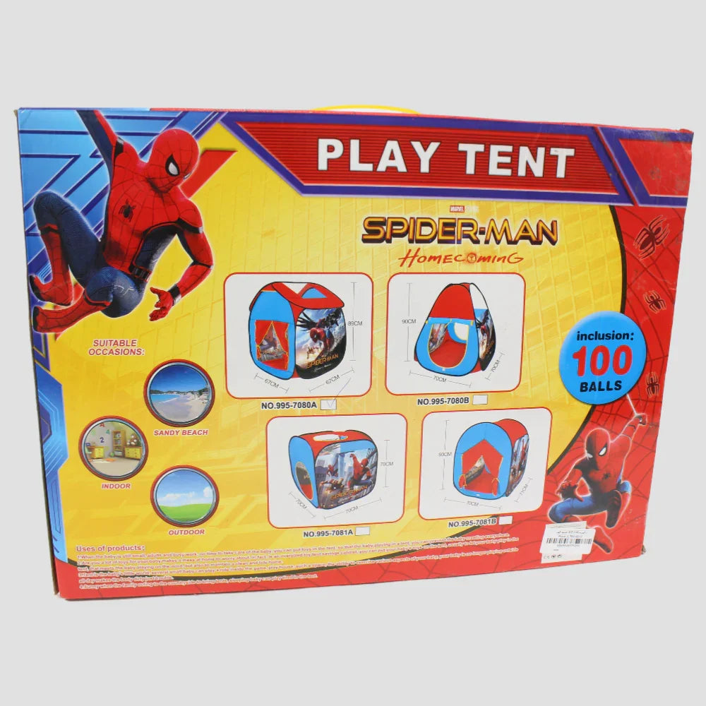 Spiderman Boys' Play Tent with 100 Balls – Fun & Interactive Playtime!