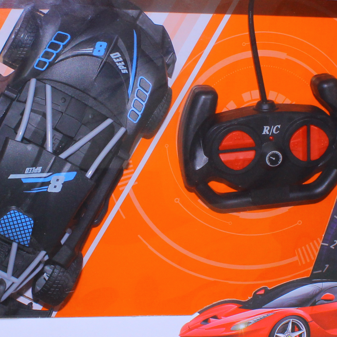 Speed King 1:18 Scale RC Luxury Sports Car Toy – Blue & Black