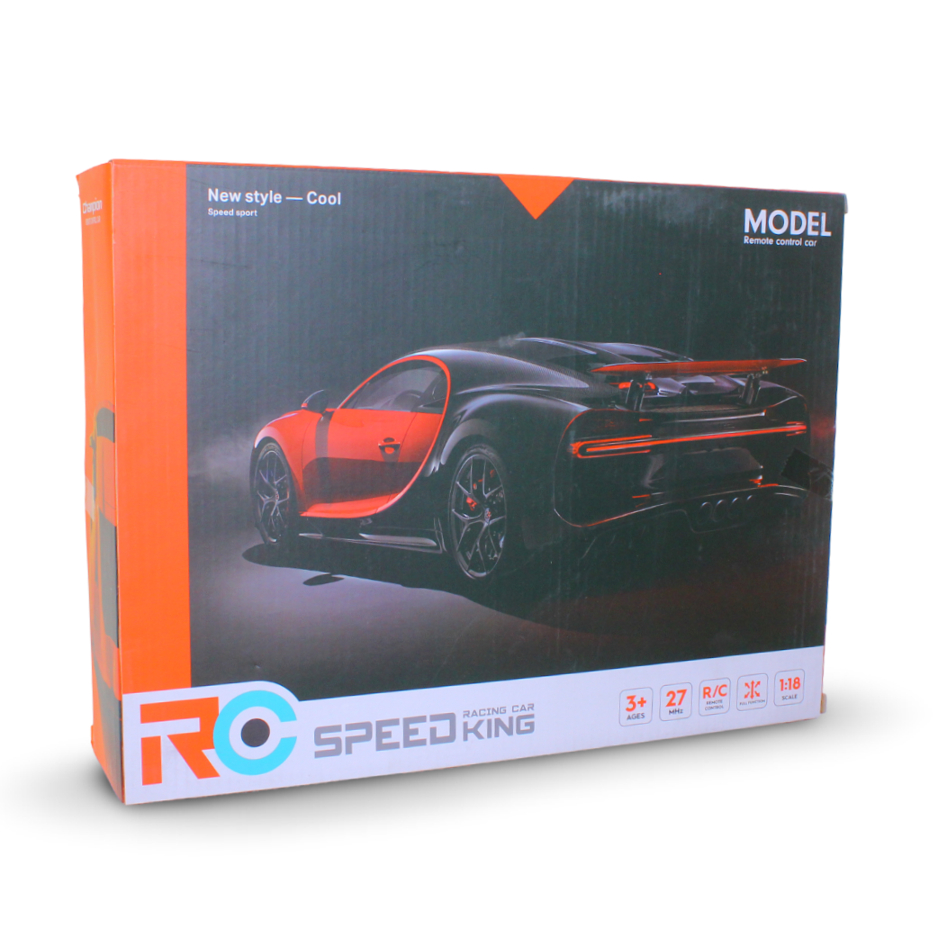 Speed King 1:18 Scale RC Luxury Sports Car Toy – Green & Black