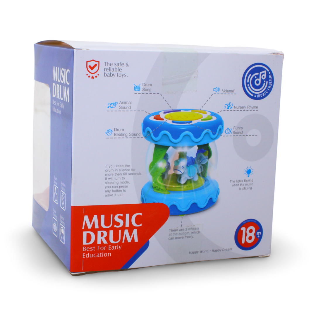 Huanger Musical Drum – Yellow & Pink