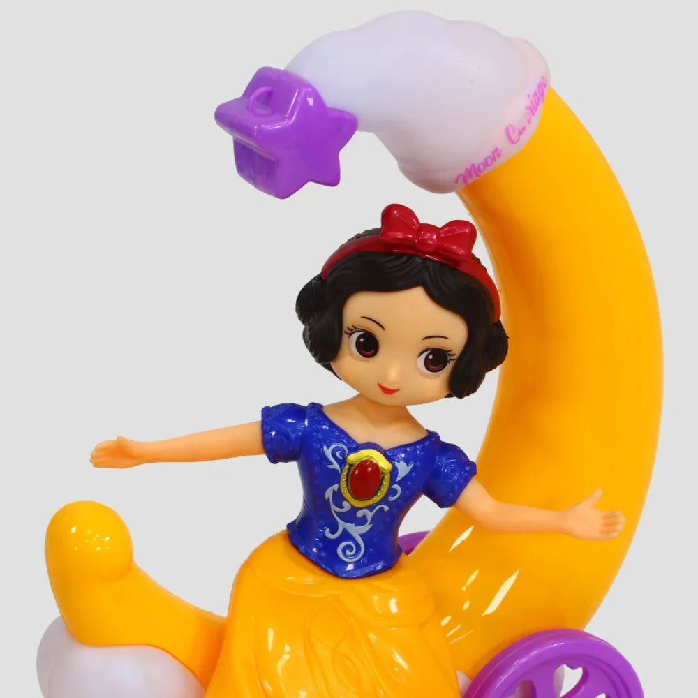 Snow White Crescent Carriage Ramadan Lantern