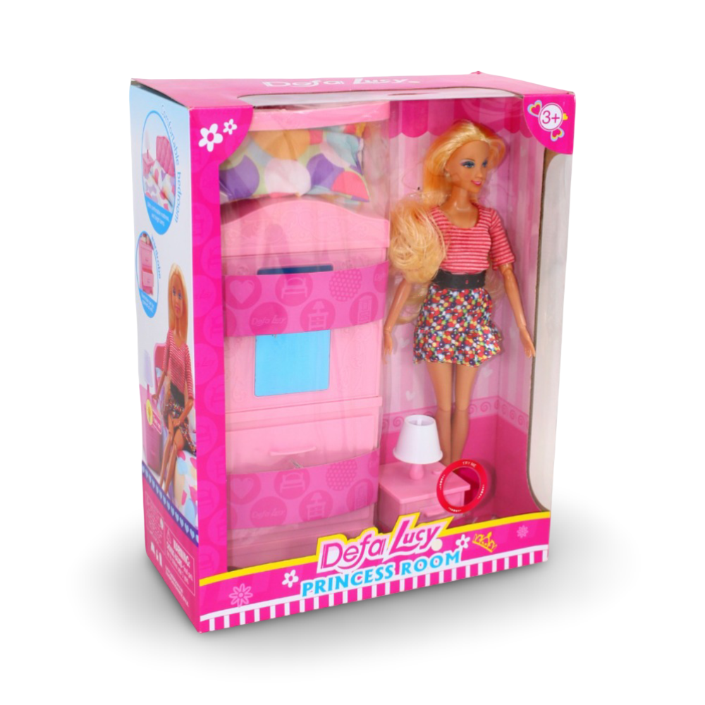 Defa Lucy Doll with Bedroom and Accessories - Toys