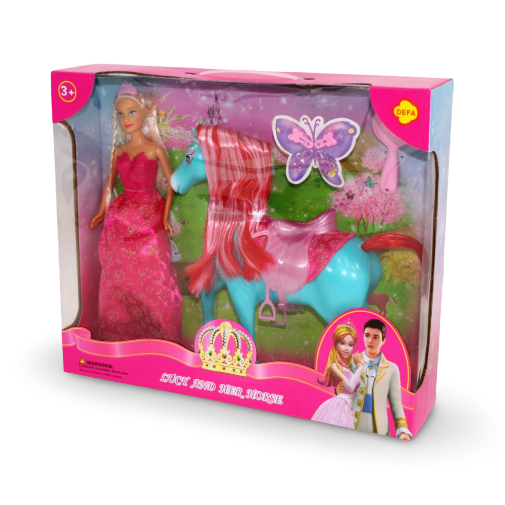 Defa Lucy Princess Doll and Horse Set - Toys