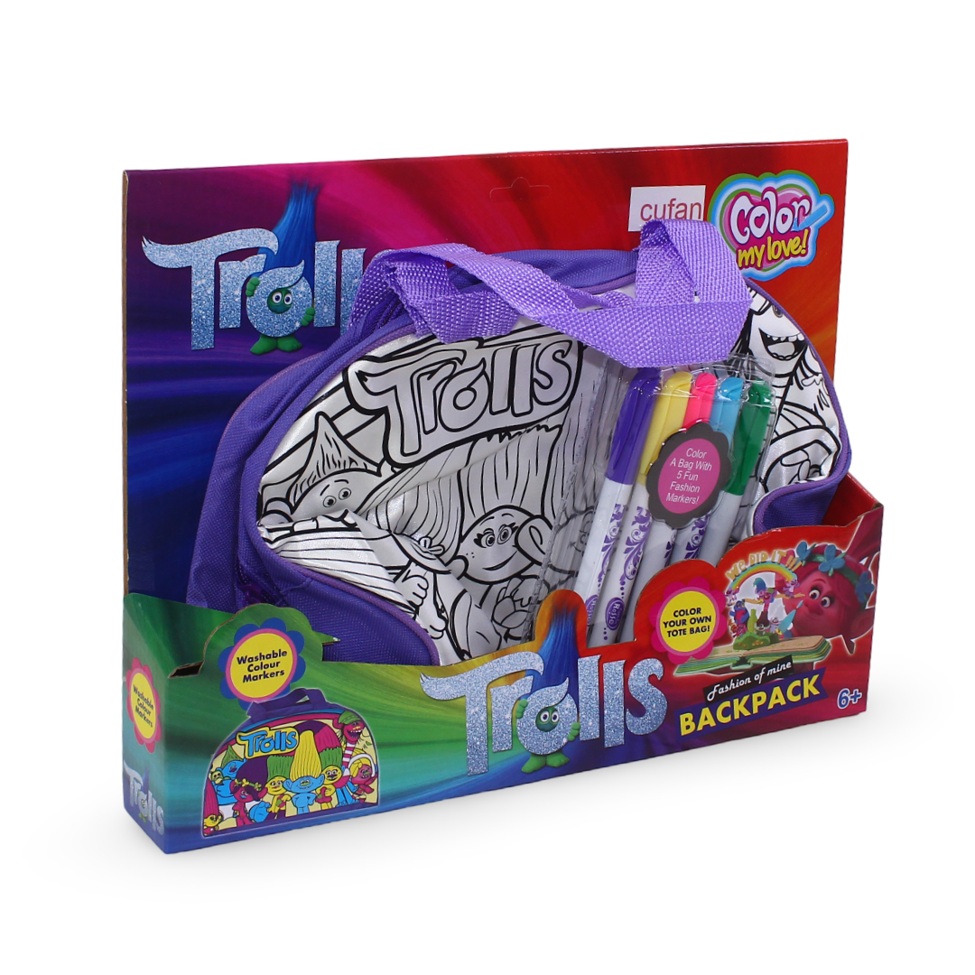 Cufan "Color Your Own Tote Bag" with Washable Markers Set - Toys