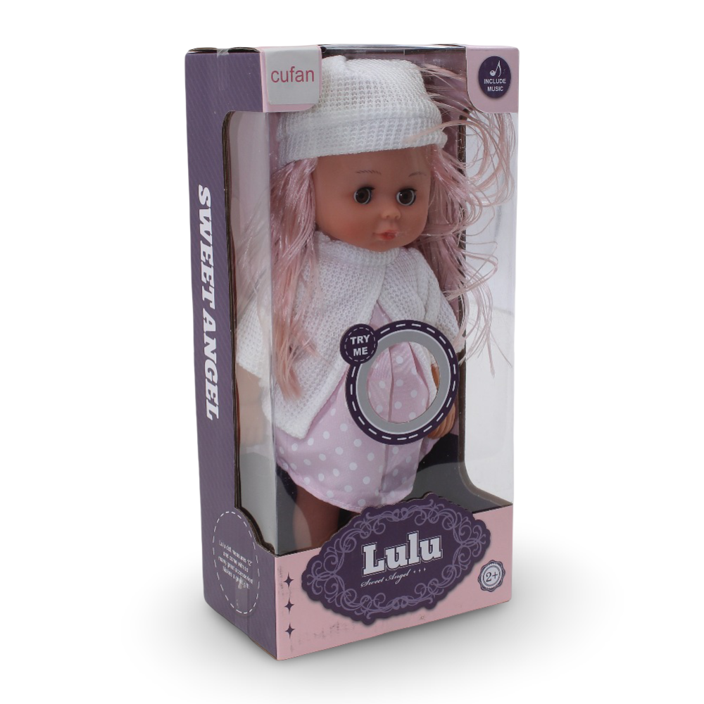Cufan Singing Baby Doll "Lulu" with Music – 12-Inch Interactive Play Doll - Toys