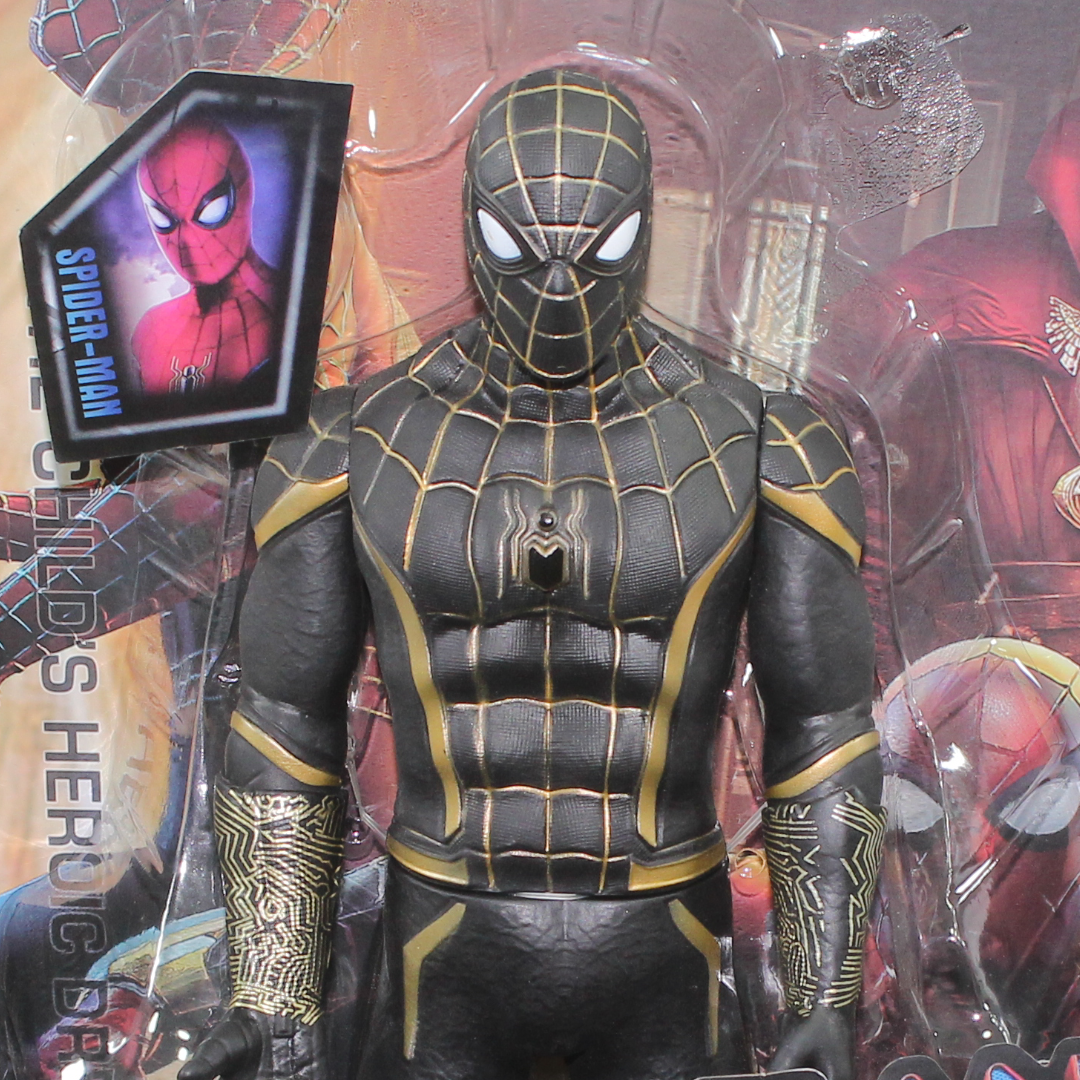 Spider-Man No Way Home Black and Gold Suit Action Figure