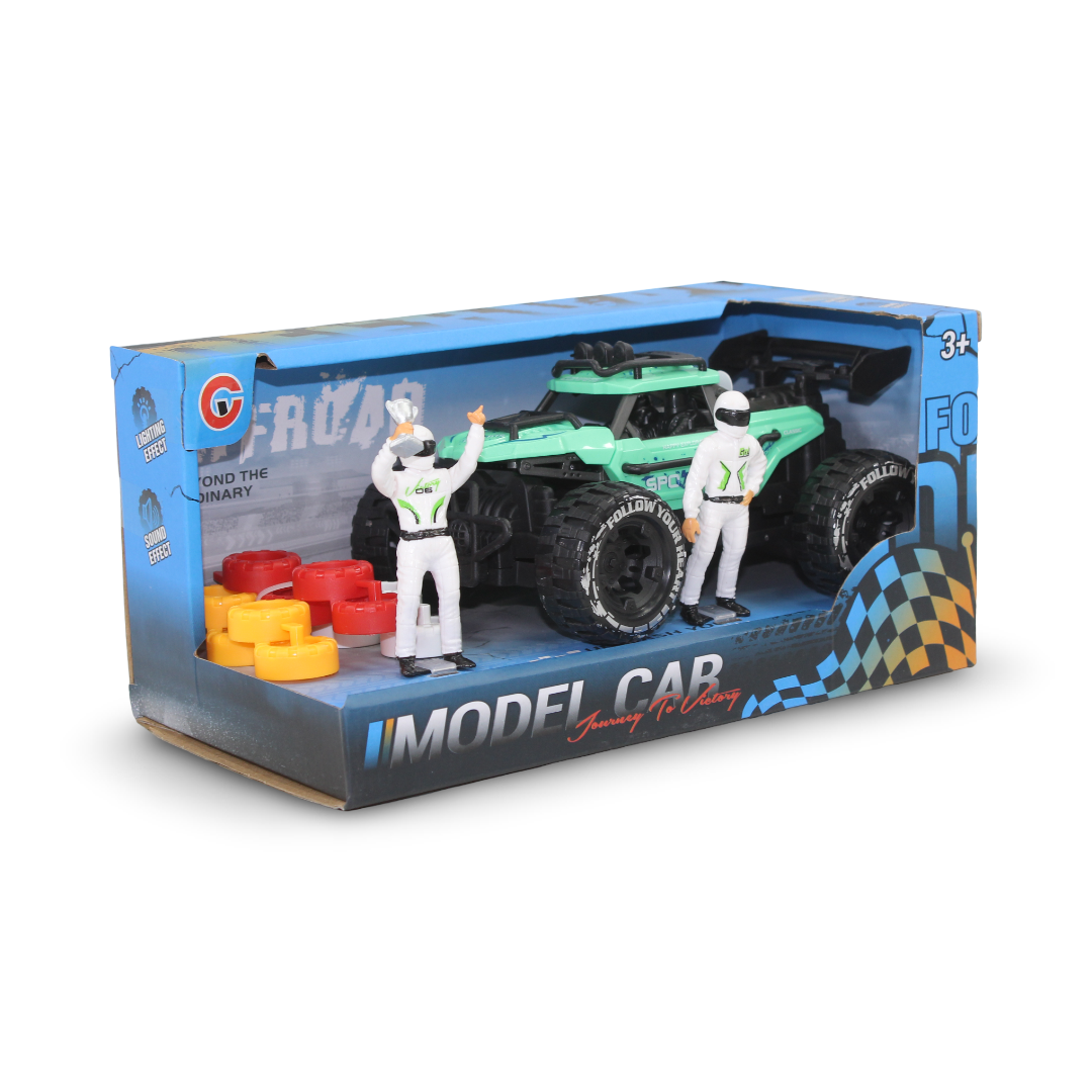 Diecast Model Toy Car Set – Aqua (Light & Sound)
