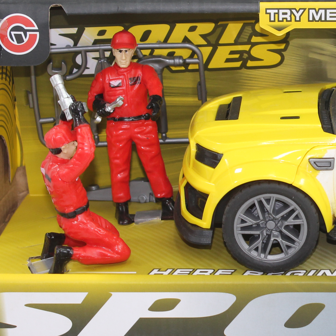 Sports Series Toy Car Set (Light & Sound) – Yellow
