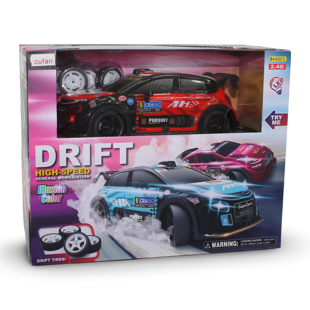 Cufan R/C Drift High-Speed General Mobilization Illusion Color – Red - Toys