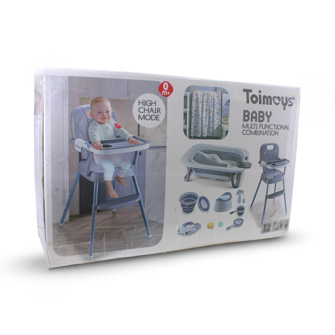 Toimoys Baby Bathtub Seat Set – Grey