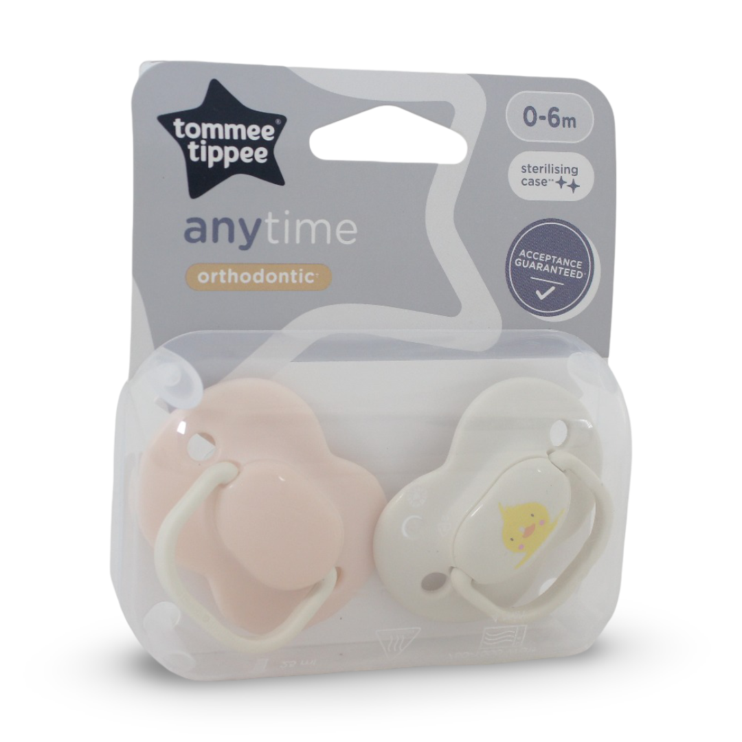 Tommee Tippee Anytime Soother (0-6m) – Pack of 2 - Baby Essentials
